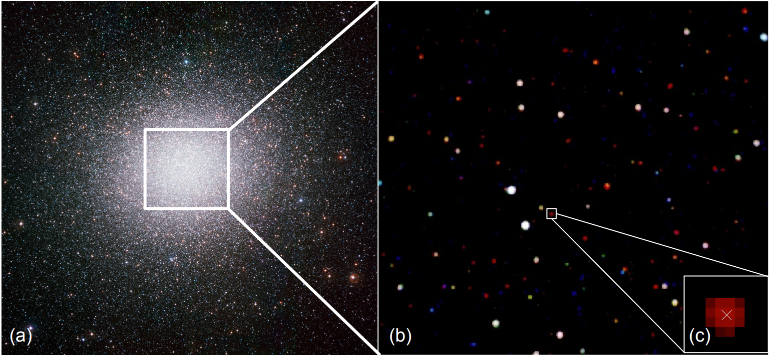 Optical and X-ray images of the globular cluster Omega Centauri